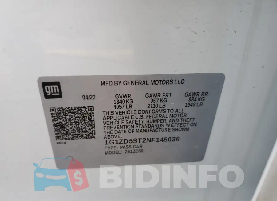 1G1ZD5ST2NF145036 Photo# 12
