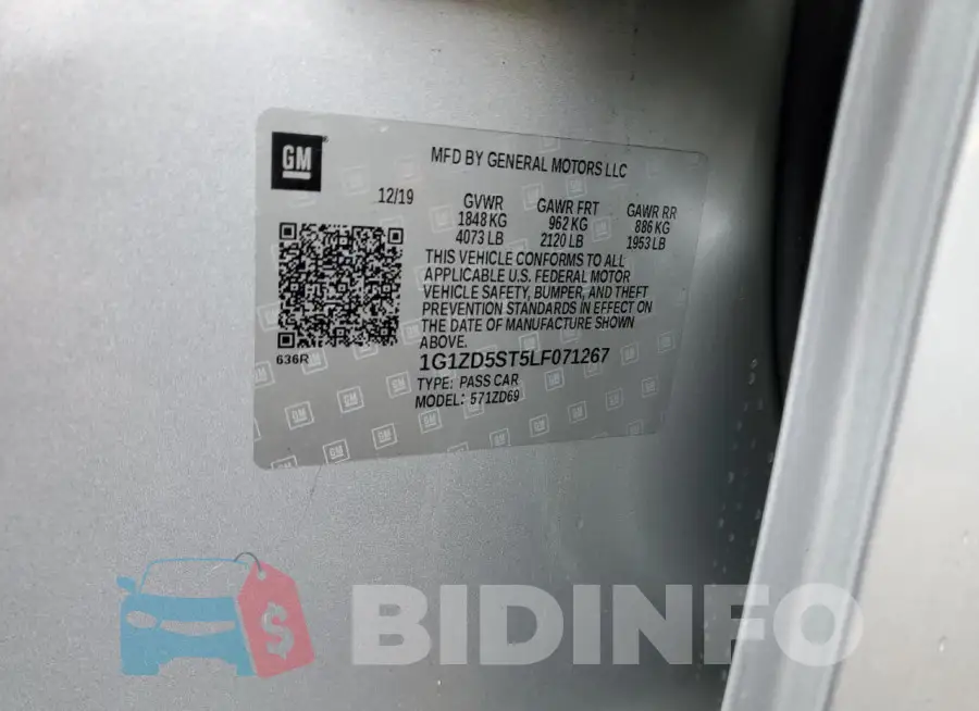 1G1ZD5ST5LF071267 Photo# 12