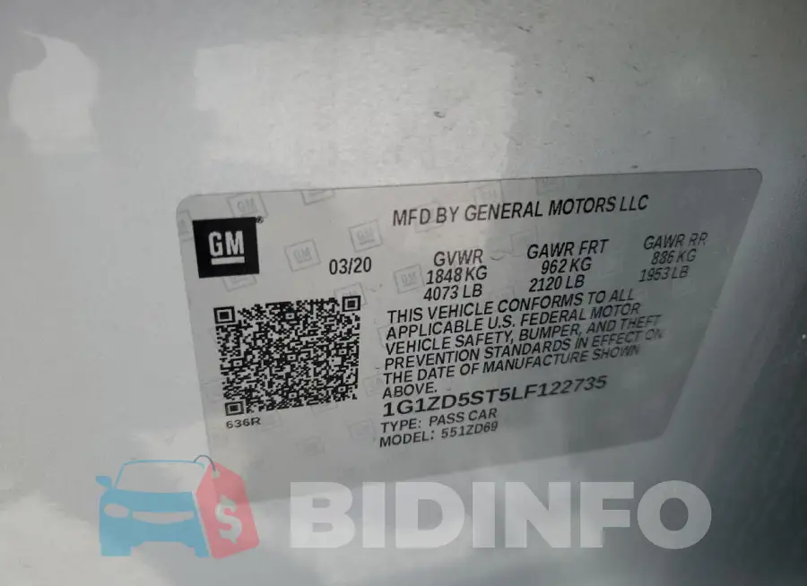 1G1ZD5ST5LF122735 Photo# 13