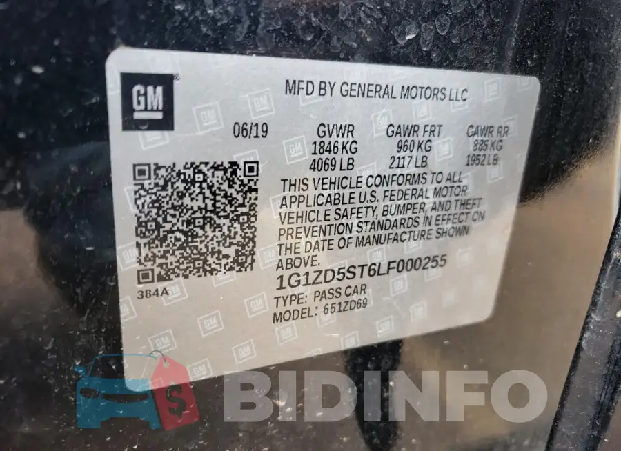 1G1ZD5ST6LF000255 Photo# 12