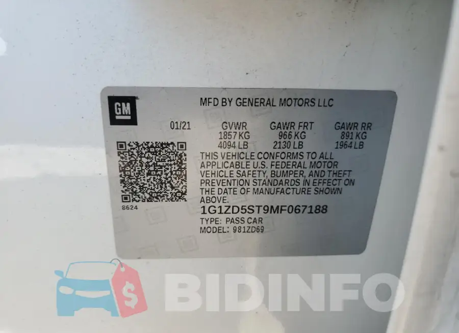 1G1ZD5ST9MF067188 Photo# 12