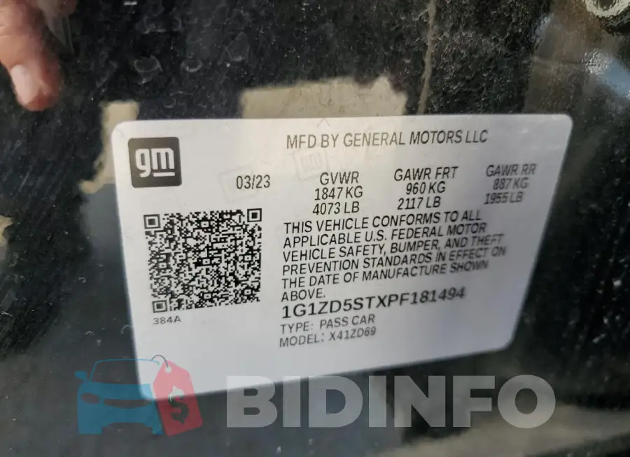 1G1ZD5STXPF181494 Photo# 12