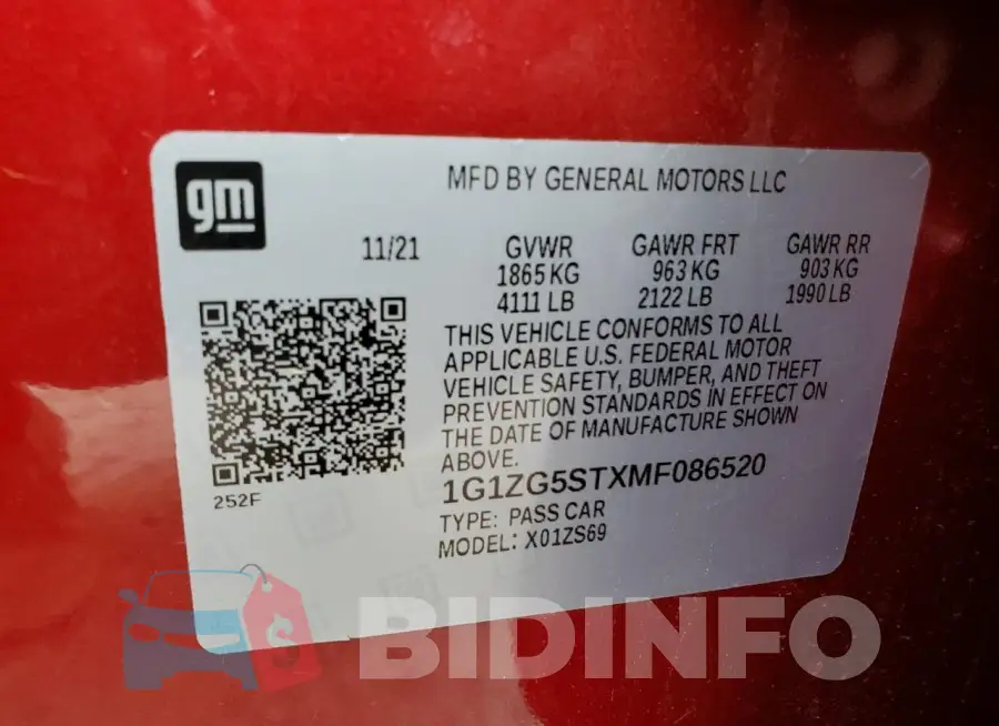 1G1ZG5STXMF086520 Photo# 12