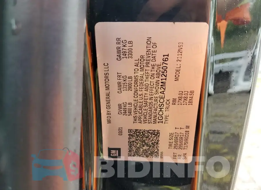 1GCHSCEA2M1250761 Photo# 12