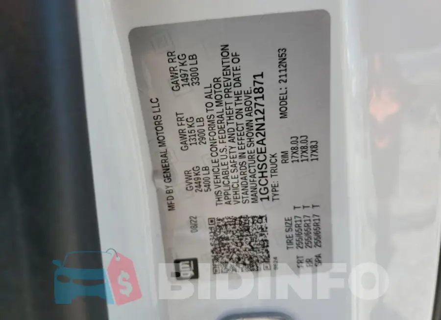 1GCHSCEA2N1271871 Photo# 12