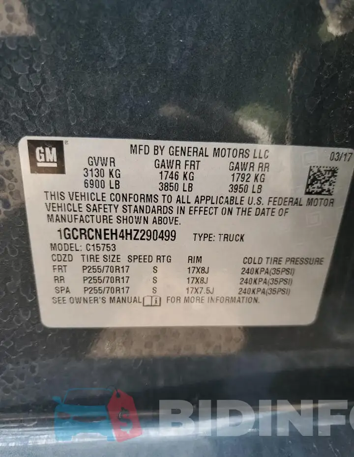 1GCRCNEH4HZ290499 Photo# 12