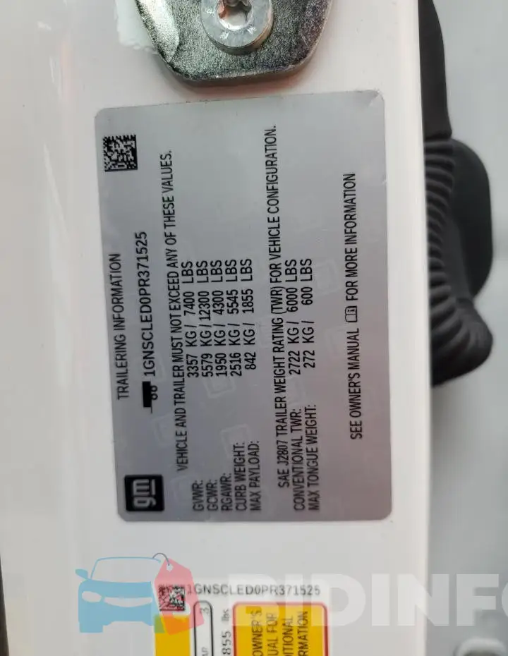 1GNSCLED0PR371525 Photo# 14