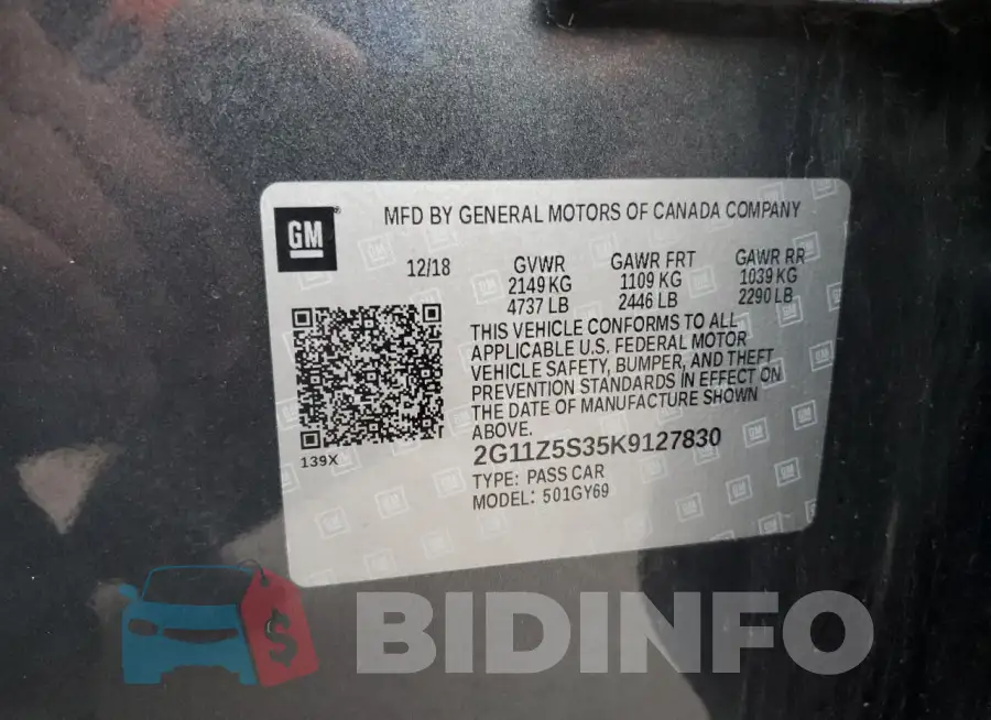 2G11Z5S35K9127830 Photo# 12