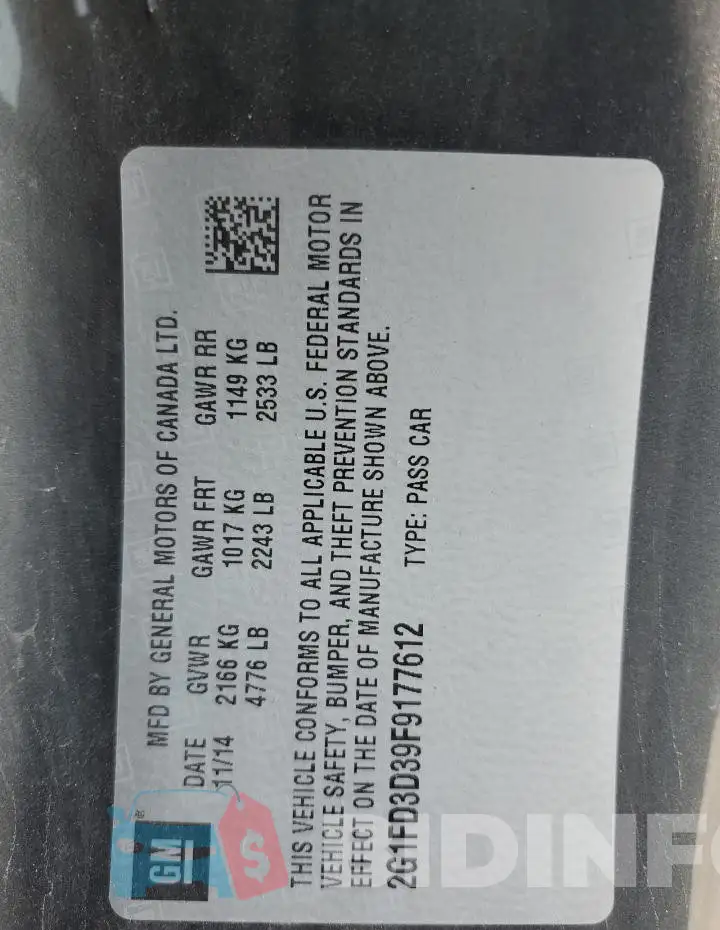 2G1FD3D39F9177612 Photo# 13