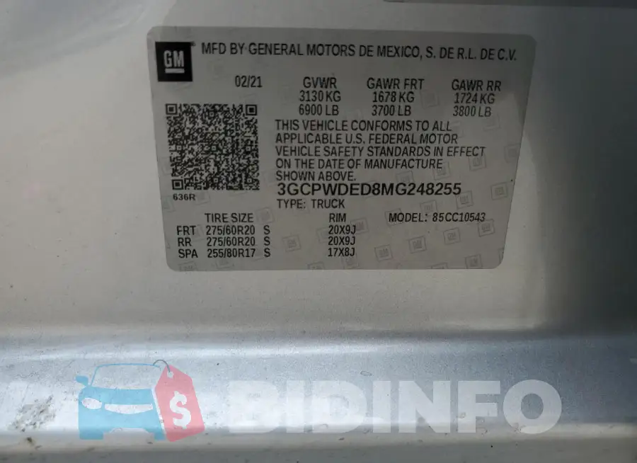 3GCPWDED8MG248255 Photo# 12