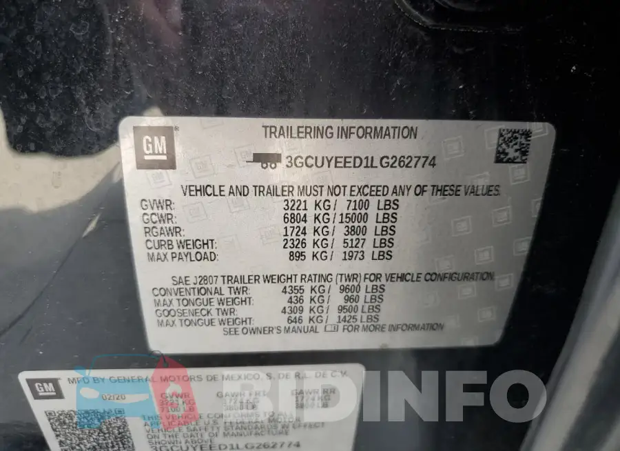 3GCUYEED1LG262774 Photo# 12