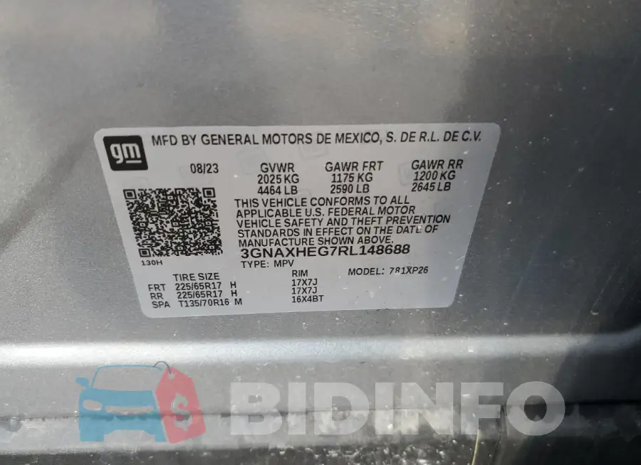 3GNAXHEG7RL148688 Photo# 13
