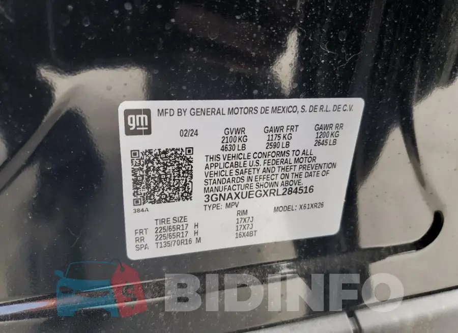 3GNAXUEGXRL284516 Photo# 13
