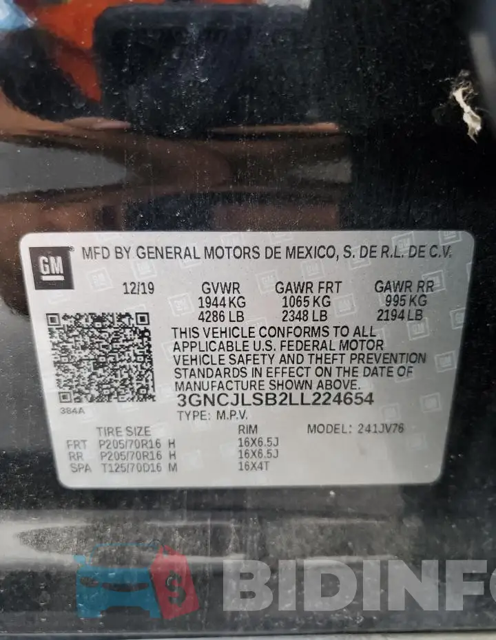 3GNCJLSB2LL224654 Photo# 12