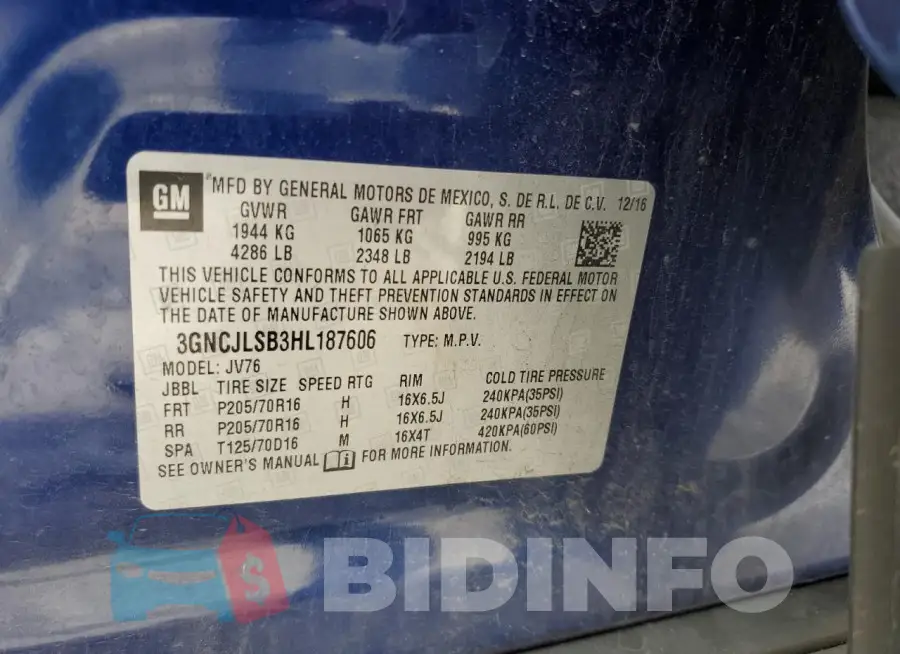 3GNCJLSB3HL187606 Photo# 12