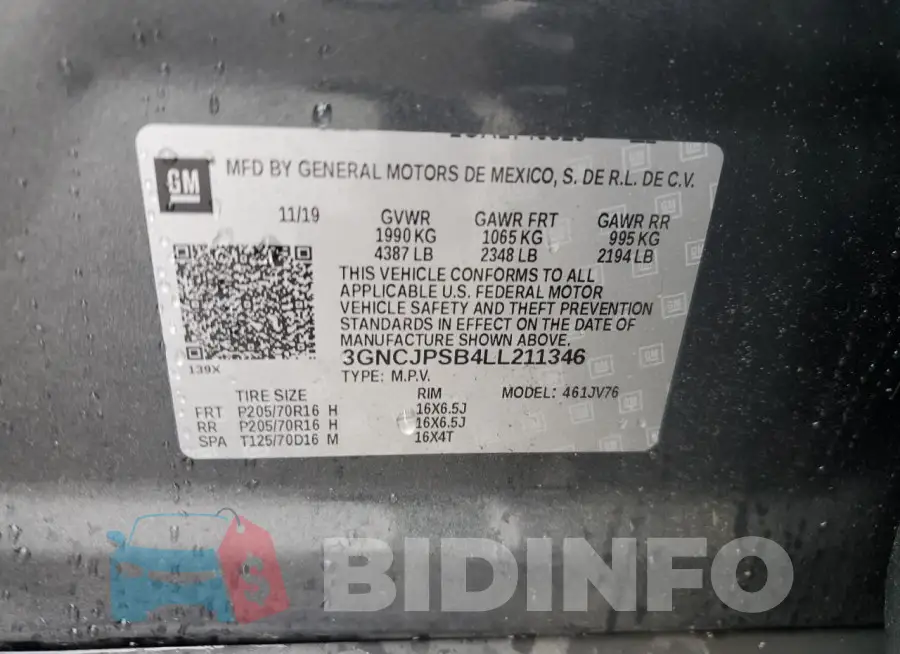 3GNCJPSB4LL211346 Photo# 13