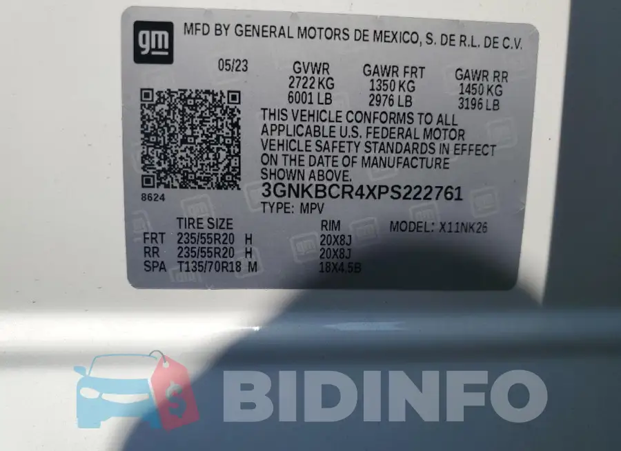 3GNKBCR4XPS222761 Photo# 14