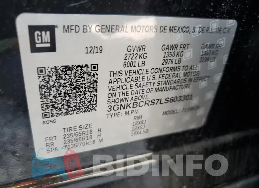 3GNKBCRS7LS603301 Photo# 13