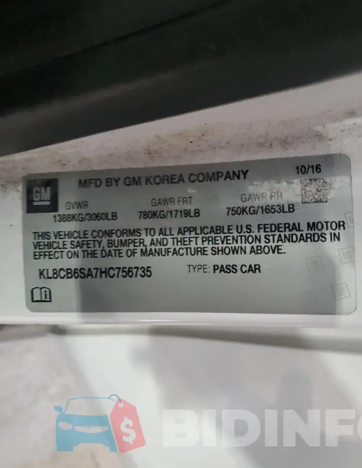 KL8CB6SA7HC756735 Photo# 12