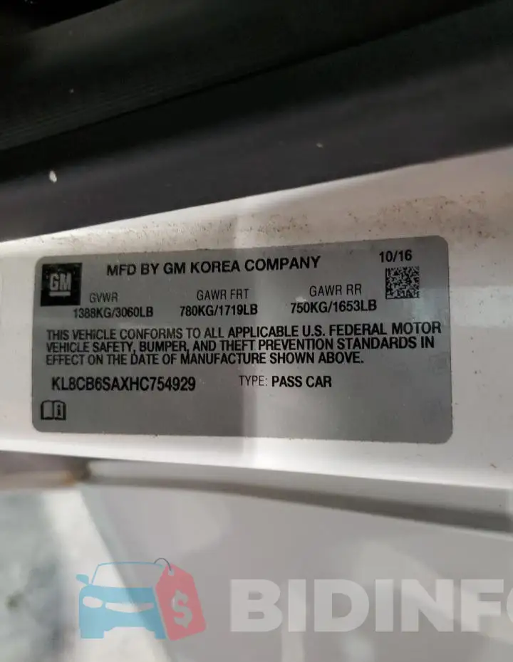 KL8CB6SAXHC754929 Photo# 12