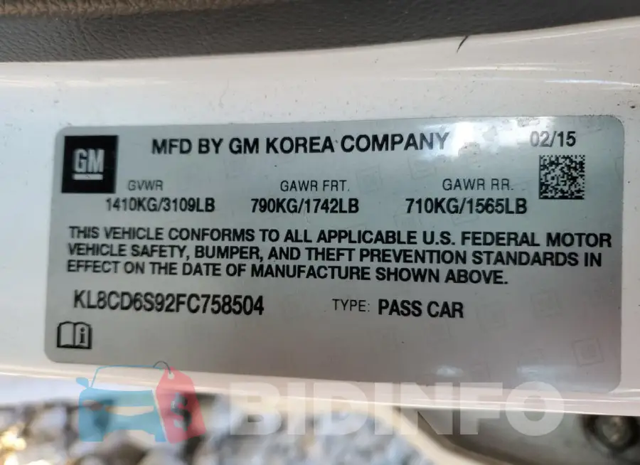 KL8CD6S92FC758504 Photo# 13