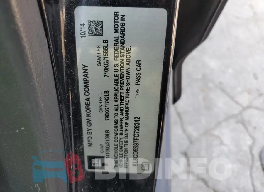 KL8CD6S97FC726342 Photo# 12