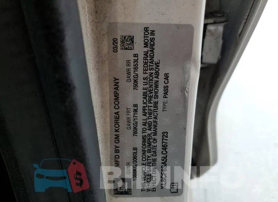 KL8CF6SA5LC467723 Photo# 13
