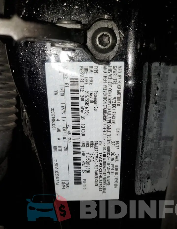 1FADP3K23HL347044 Photo# 12