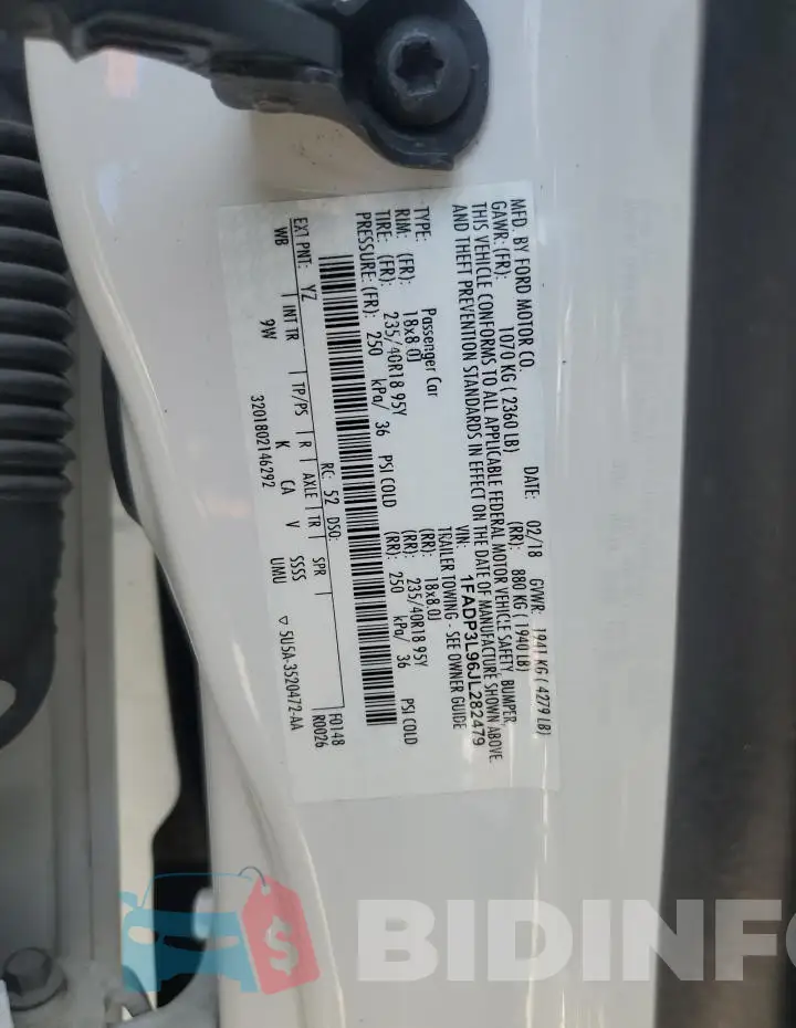 1FADP3L96JL282479 Photo# 13