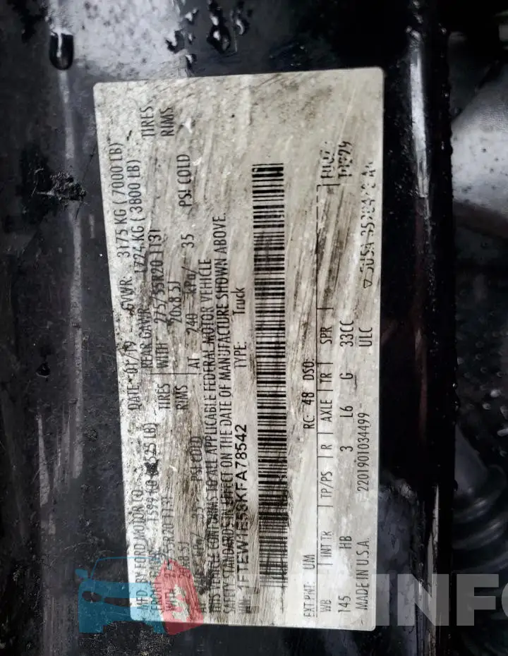 1FTEW1E58KFA78542 Photo# 12