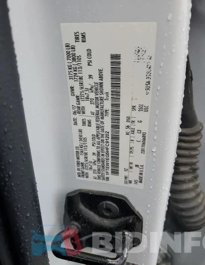 1FTEW1EG5HFC91202 Photo# 13