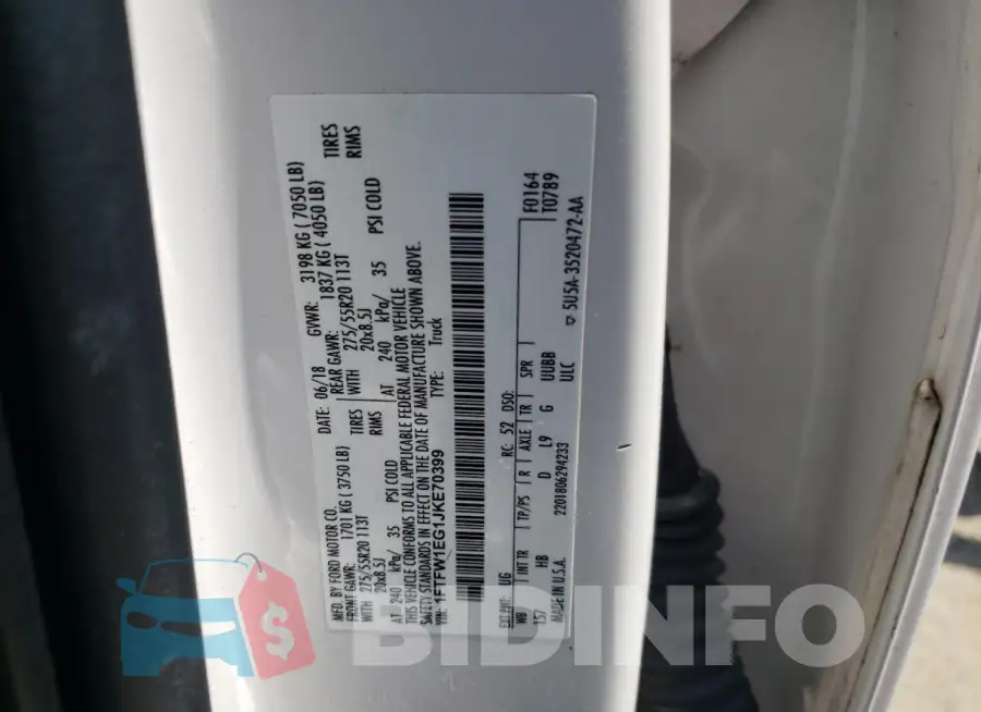 1FTFW1EG1JKE70399 Photo# 12