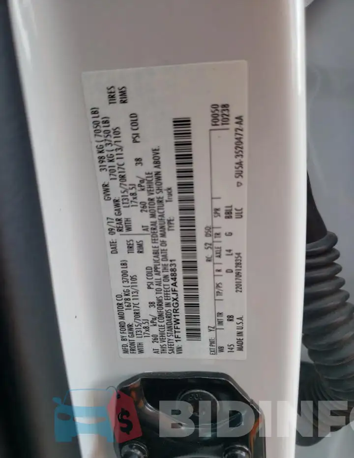 1FTFW1RGXJFA48831 Photo# 13