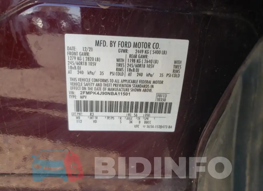 2FMPK4J90NBA11501 Photo# 13