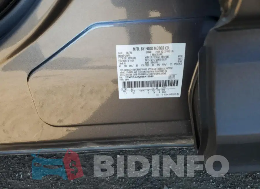 2FMPK4J92RBA10940 Photo# 14