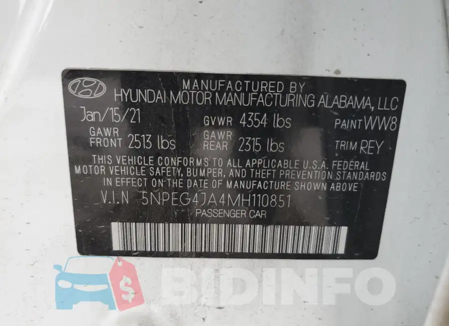 5NPEG4JA4MH110851 Photo# 12