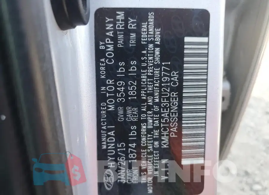 KMHCT5AE3FU219771 Photo# 12
