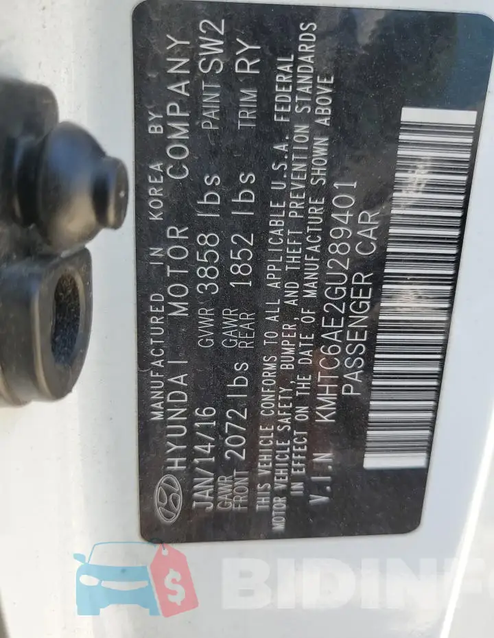 KMHTC6AE2GU289401 Photo# 12