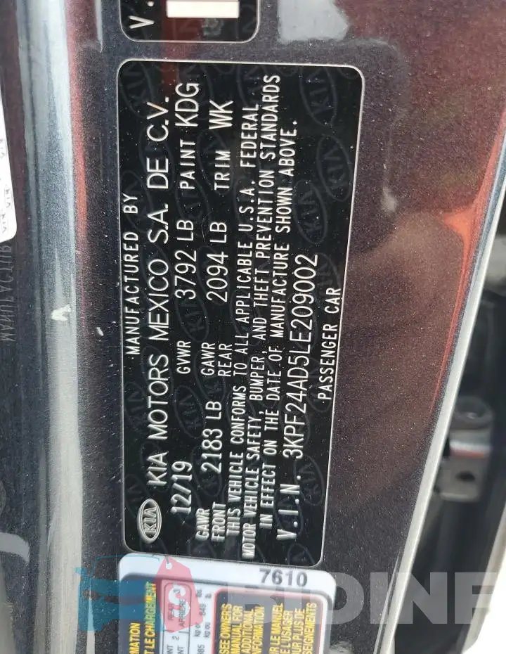 3KPF24AD5LE209002 Photo# 12