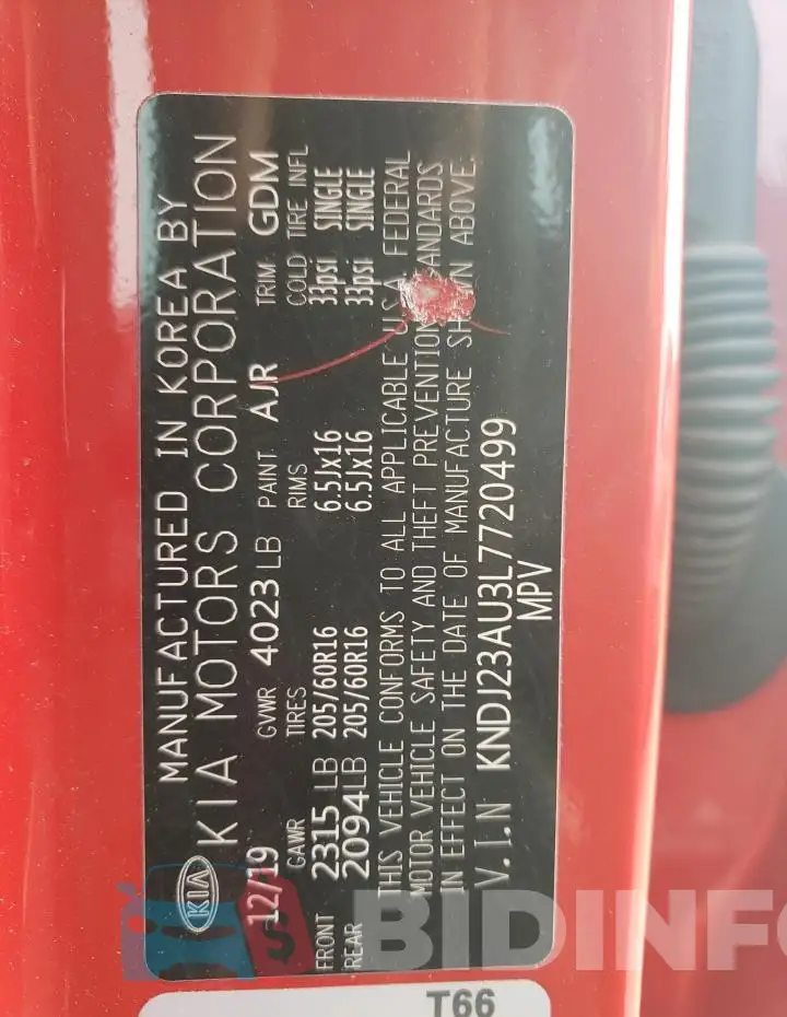 KNDJ23AU3L7720499 Photo# 13