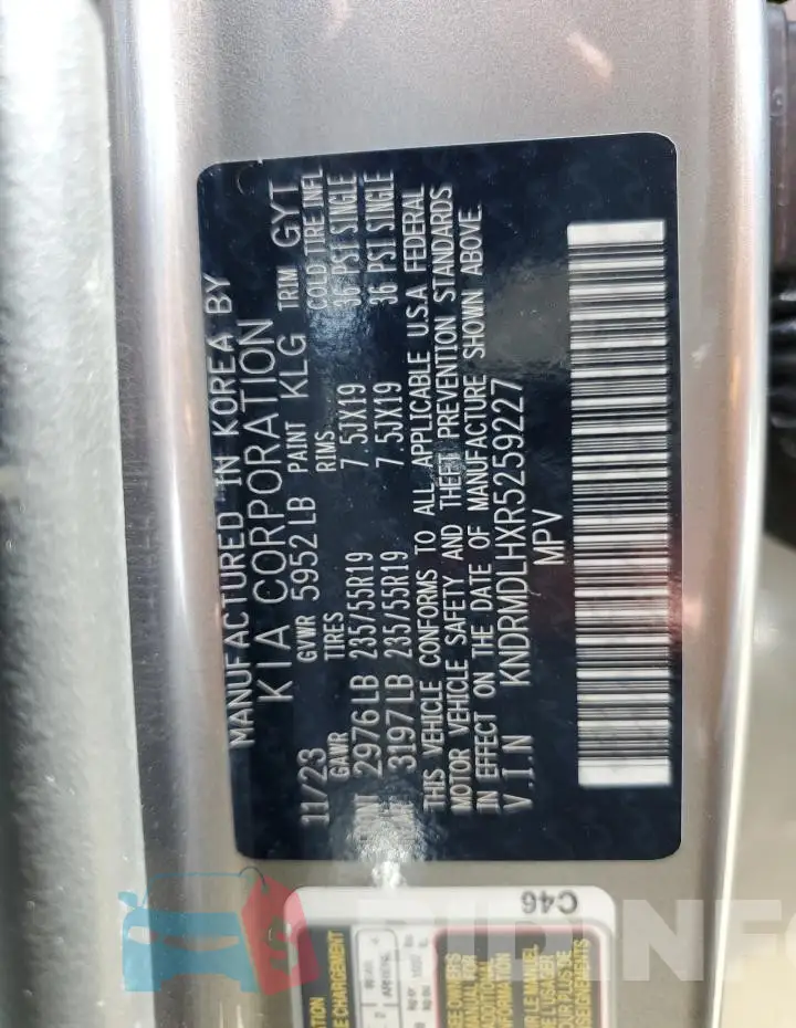 KNDRMDLHXR5259227 Photo# 13