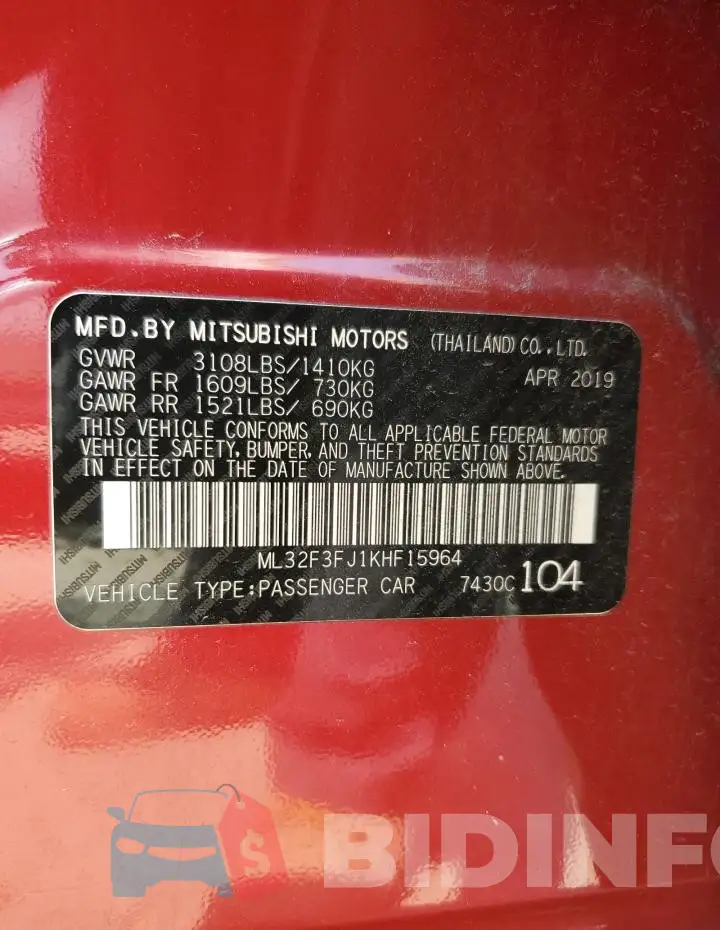 ML32F3FJ1KHF15964 Photo# 12