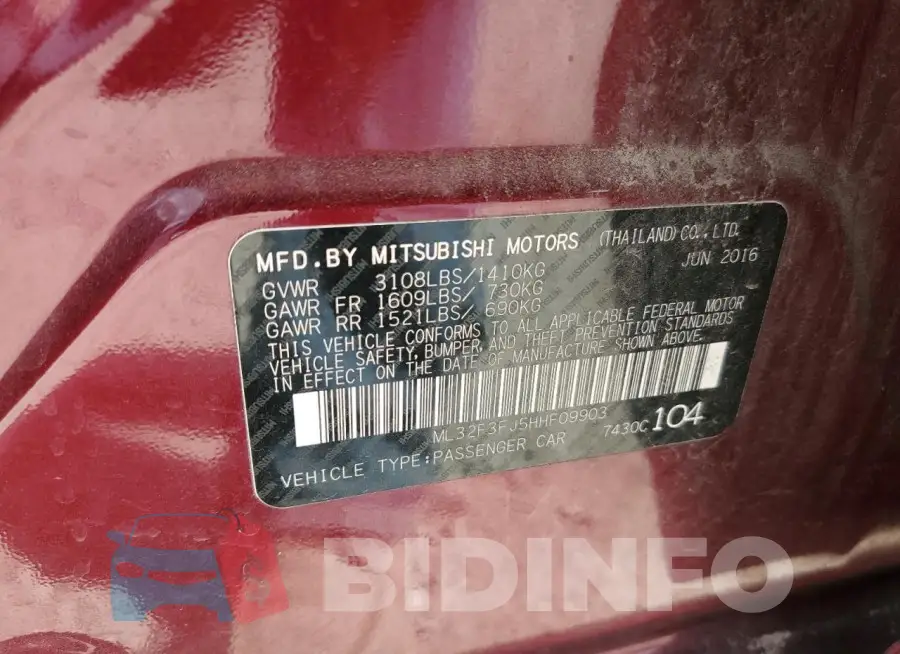 ML32F3FJ5HHF09903 Photo# 12