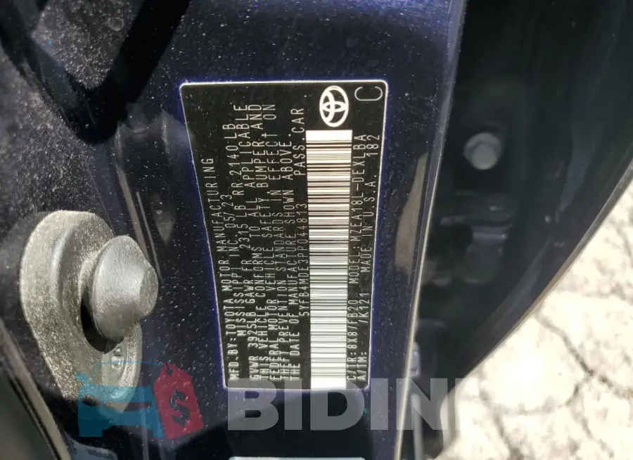 5YFB4MDE3PP044813 Photo# 12