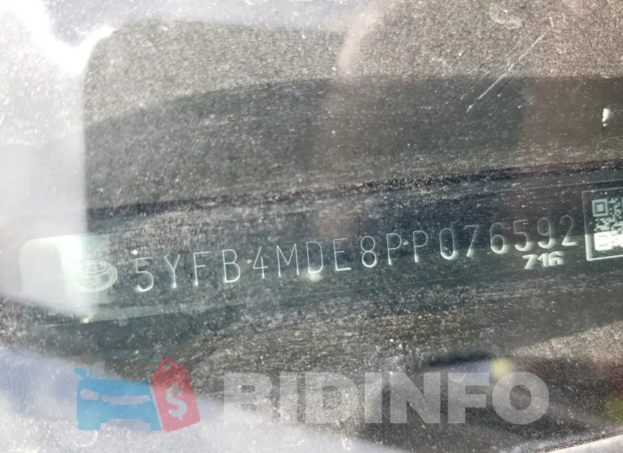 5YFB4MDE8PP076592 Photo# 13