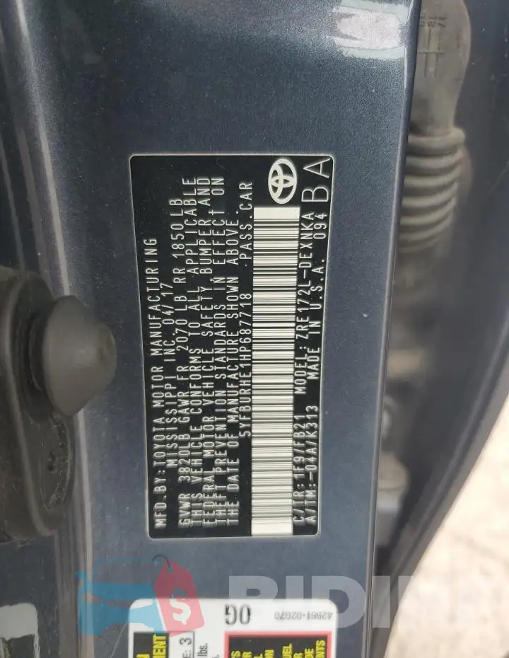 5YFBURHE1HP687718 Photo# 12