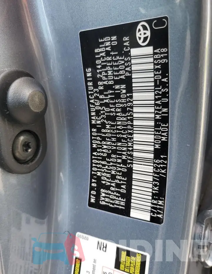 5YFS4MCEXPP157921 Photo# 12