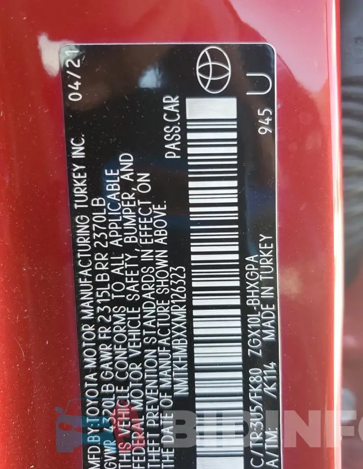 NMTKHMBXXMR126323 Photo# 14
