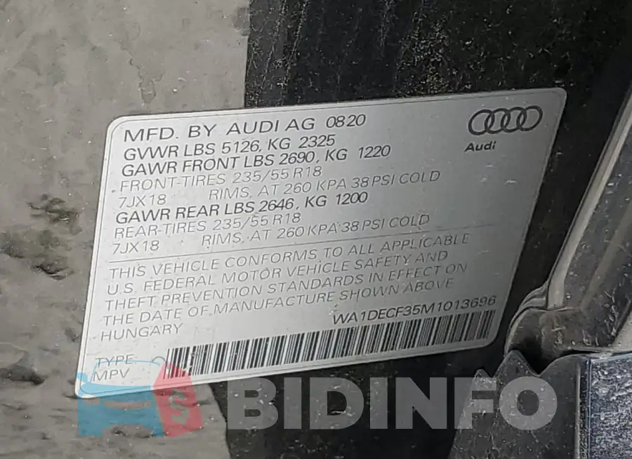WA1DECF35M1013696 Photo# 13