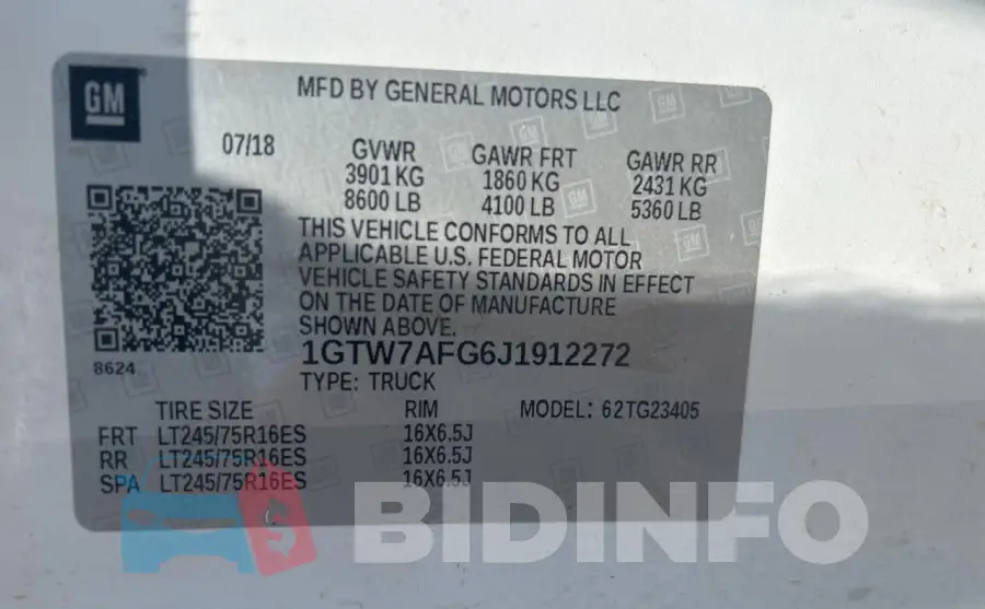 1GTW7AFG6J1912272 Photo# 10